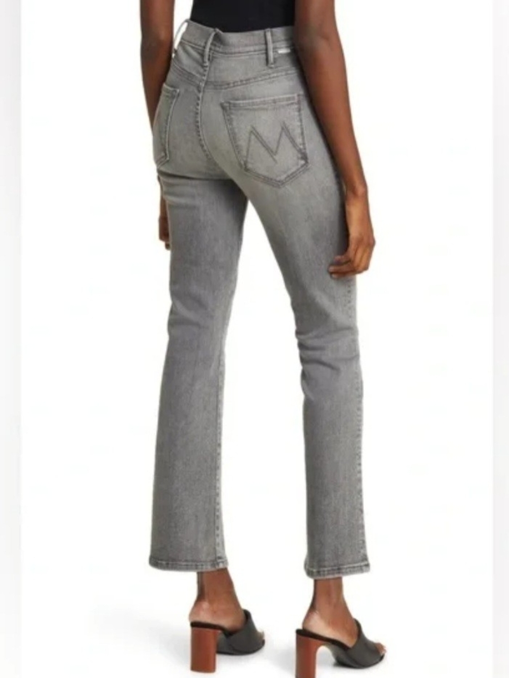 Mother Denim The Hustler Ankle Jeans Northern Lights Gray Wash Size 28